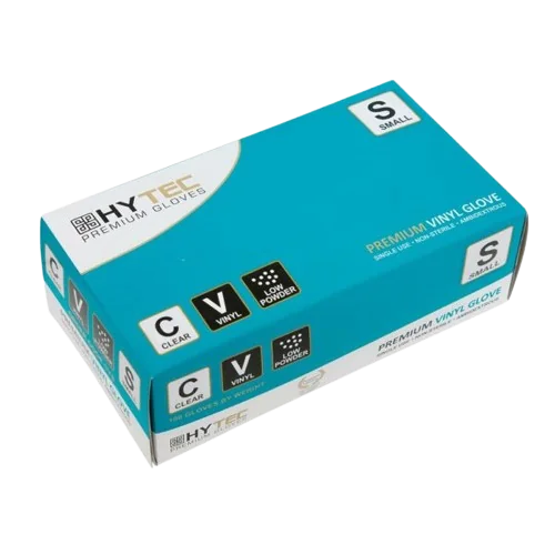 Hytec Clear Vinyl Gloves, Powder Free - Small (EACH)