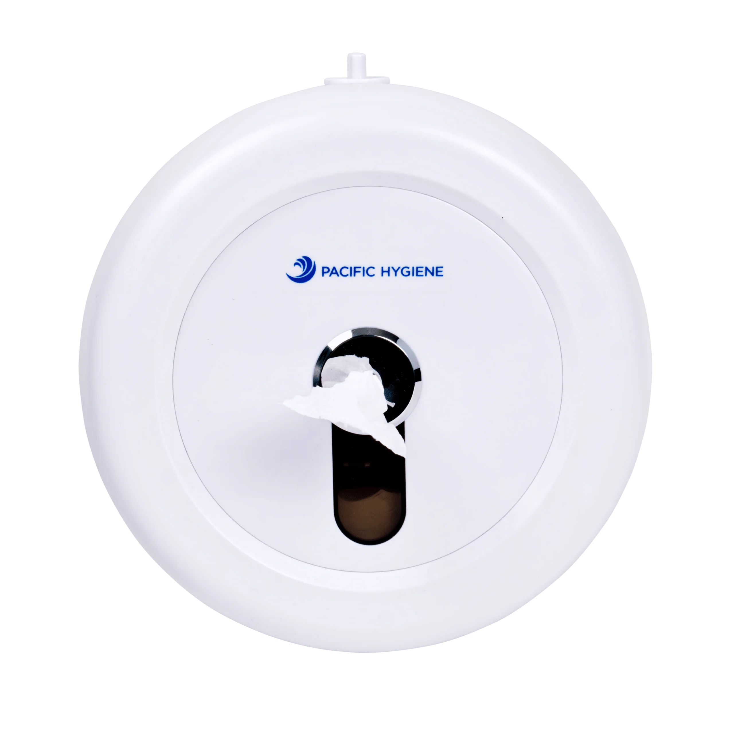 Centre Pull Toilet Roll Dispenser Single - White