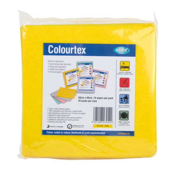 Sorb-X Colourtex Textile Wiper - Yellow (SX6406 EACH)
