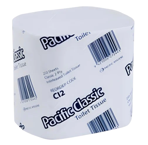 Pacific Classic Interleaved Tissue 2-Ply 250 Sheets