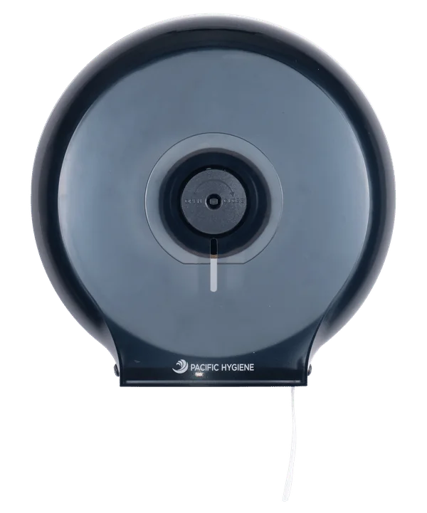 Pacific Hygiene Single Jumbo Toilet Roll Dispenser - Black (D32B)