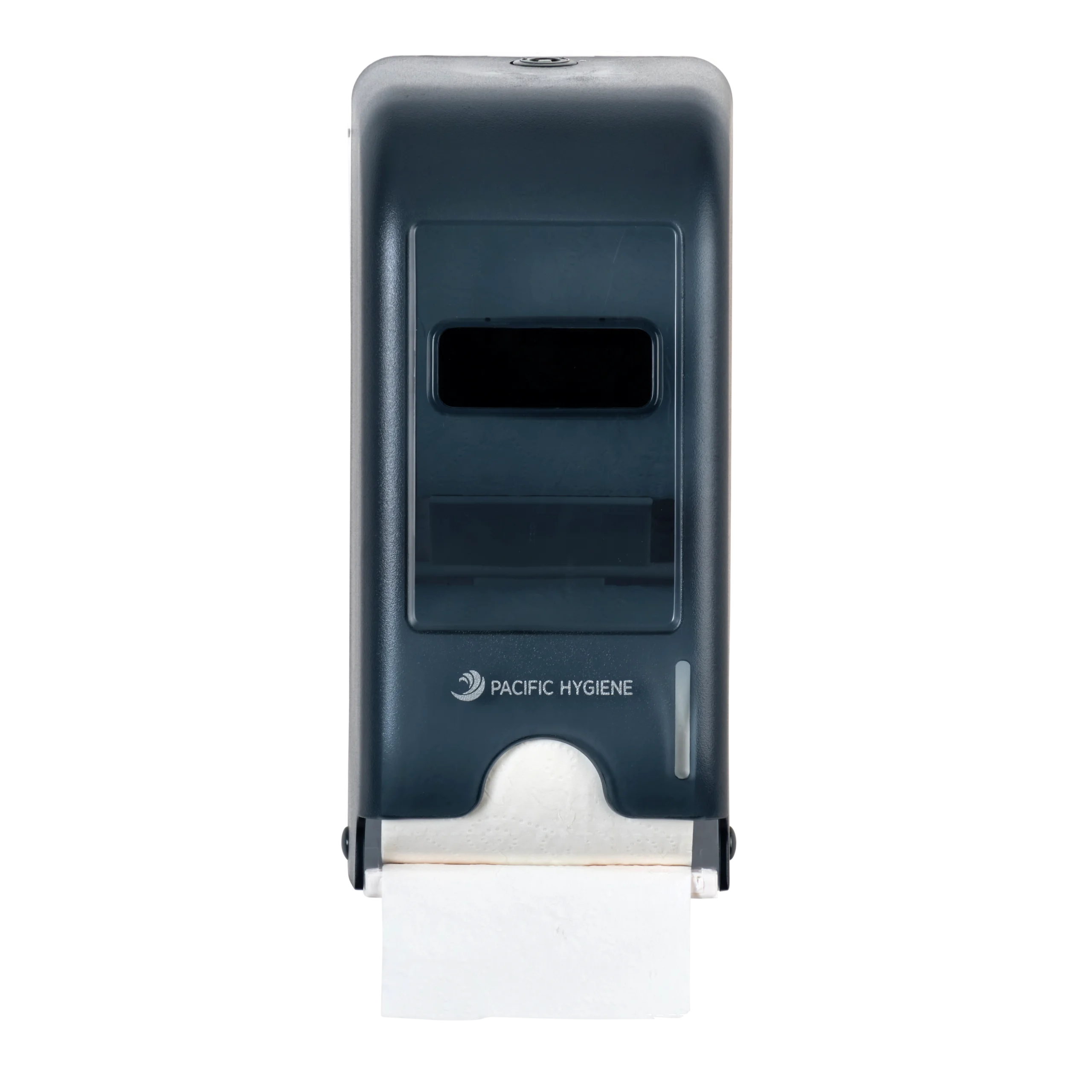 Pacific Hygiene 2 Roll Drop Down Toilet Tissue Dispenser - Smoke Blue (D31)